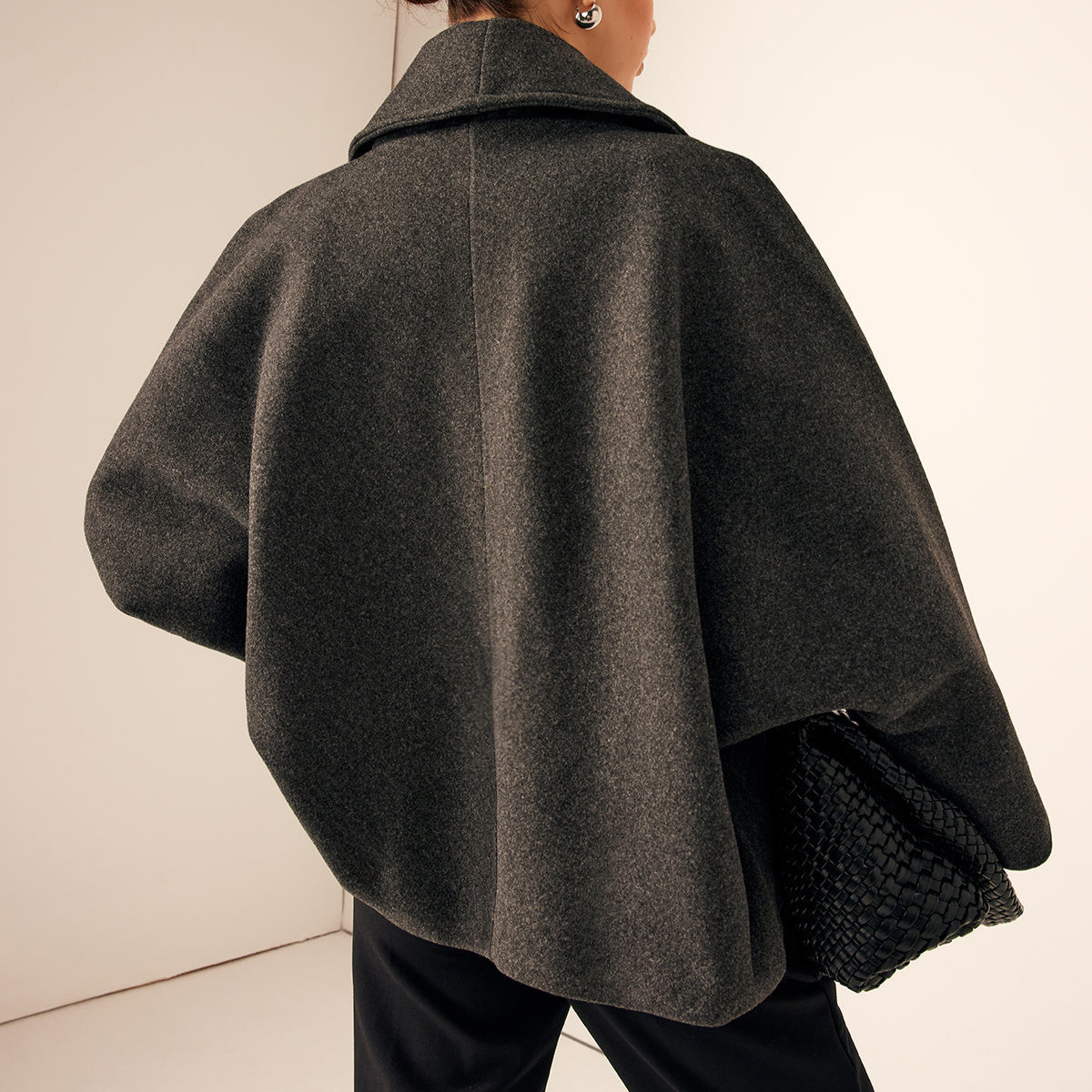 Damen - Klassischer Tweed Mantel - Kurzer Stil - Eleganter und zeitloser Look für jede Gelegenheit