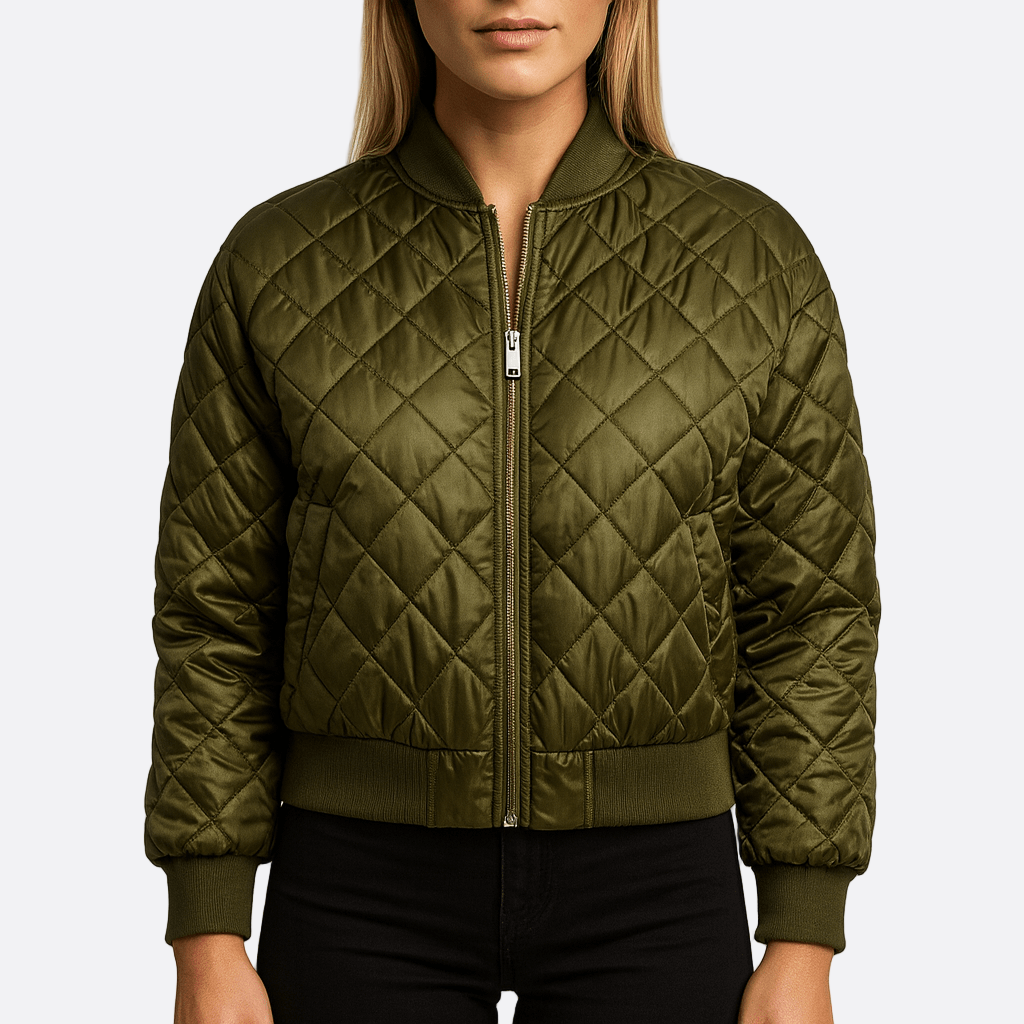 Damen - Gekürzte Bomberjacke - Gesteppte - Bequem & Trendy für Ihren Alltag