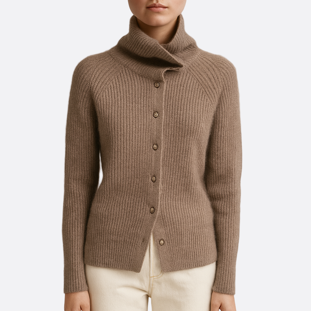 Damen - Grobstrick Strickjacke - Bequem und Stilvoll - Perfekt für jede Gelegenheit