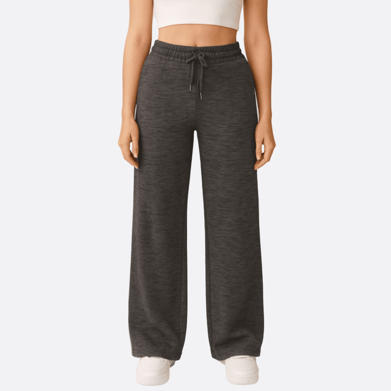 Damen - Hohe Taille Jogginghose - Weichem Material - Bequeme Passform - Ideal für Freizeit und Sport