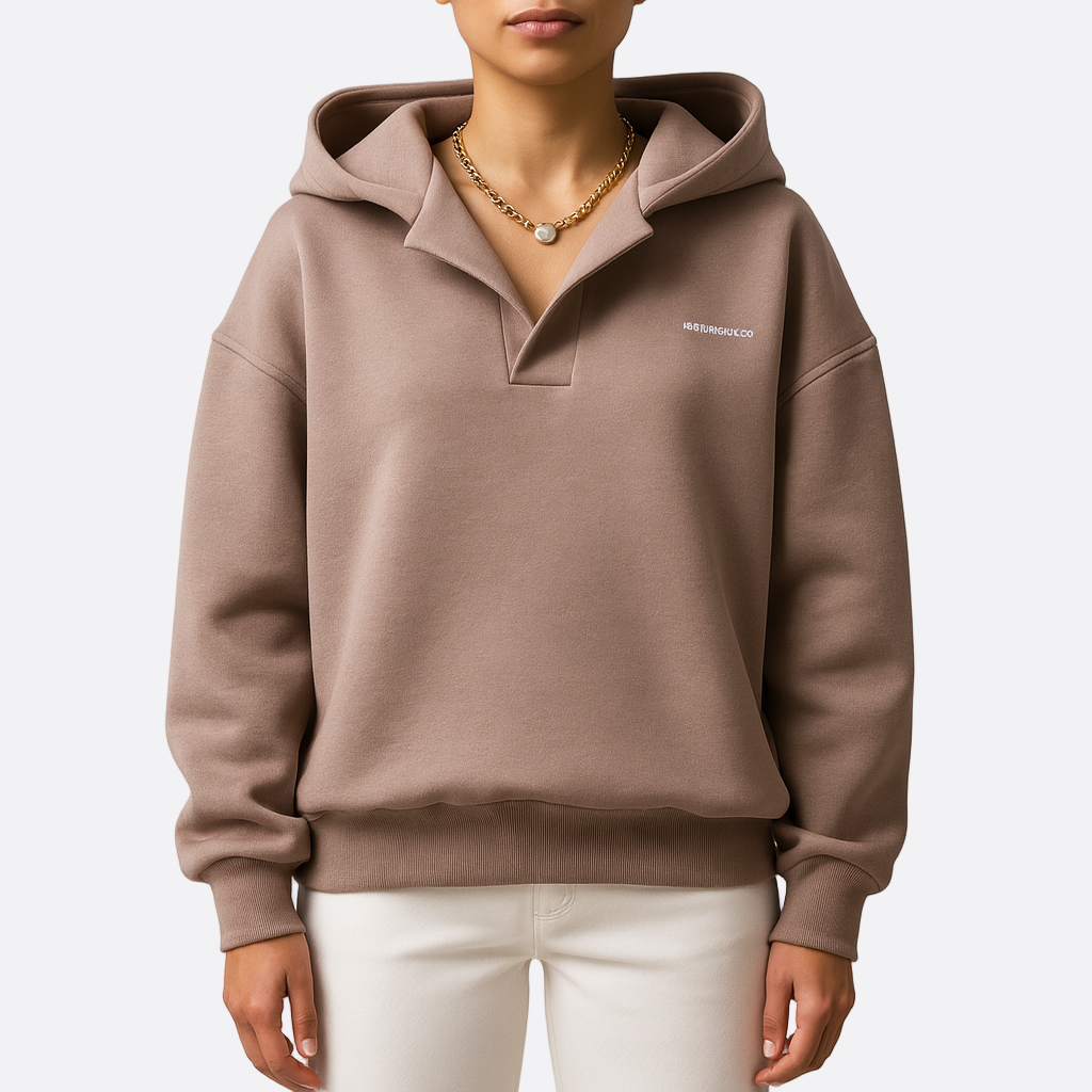 Damen - Kapuzenpullover - Übergroßer - Atmungsaktivem Material - Bequemer, lässiger Look für jeden Tag