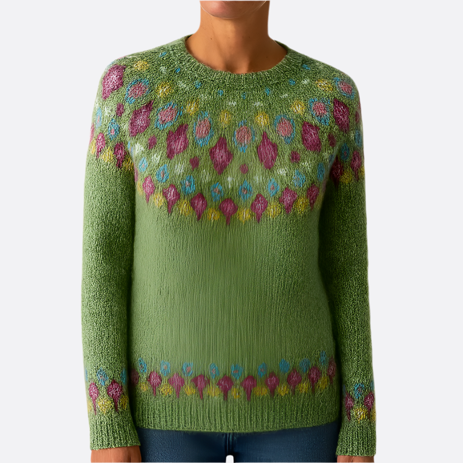 Damen - Kuscheliger Strickpulli - Wärmenden Materialien - Perfekt für den Alltag