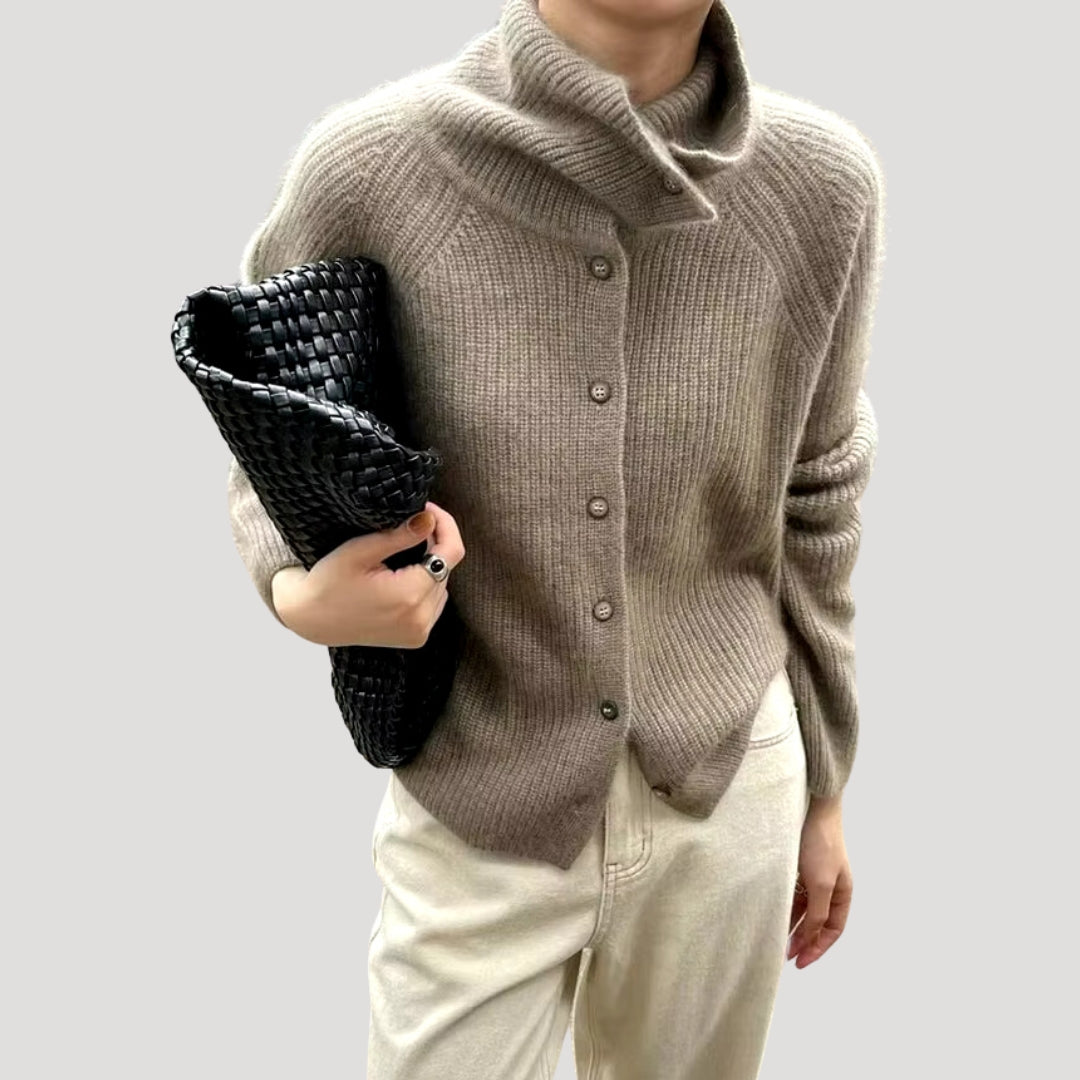 Damen - Grobstrick Strickjacke - Bequem und Stilvoll - Perfekt für jede Gelegenheit