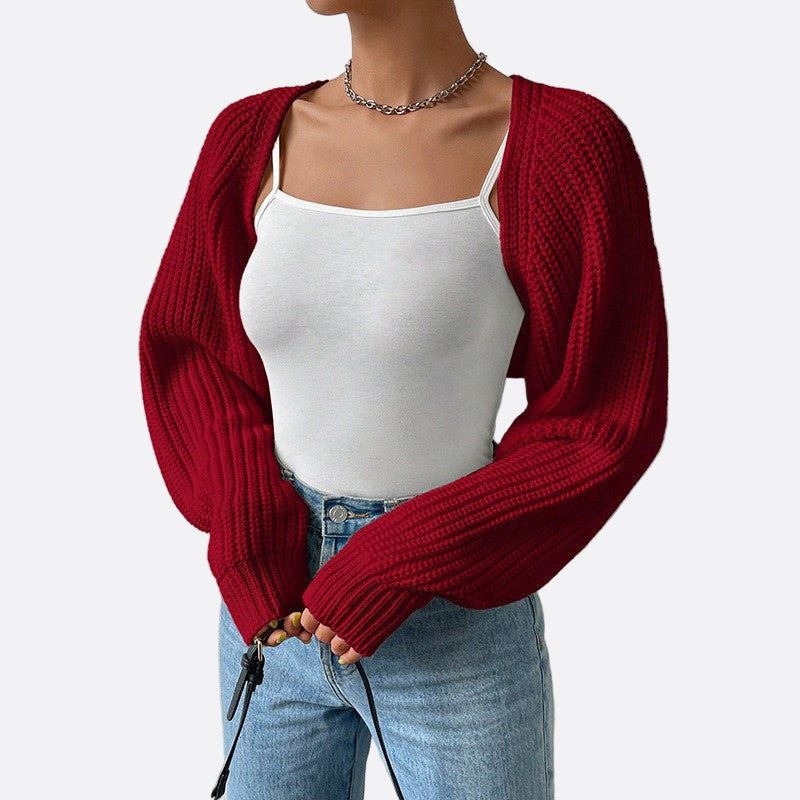 Damen - Lässige Rippenstrickjacke - Bequemes Strickdesign für jeden Anlass - Trendy und vielseitig