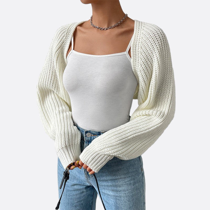 Damen - Lässige Rippenstrickjacke - Bequemes Strickdesign für jeden Anlass - Trendy und vielseitig