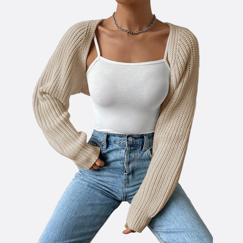 Damen - Lässige Rippenstrickjacke - Bequemes Strickdesign für jeden Anlass - Trendy und vielseitig