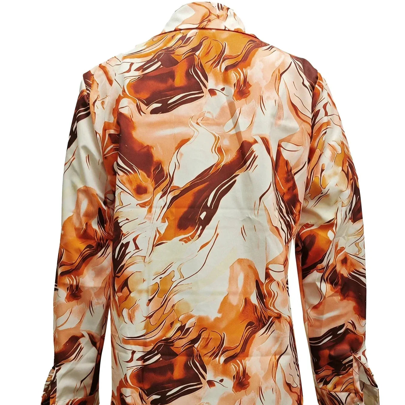 Damen - Hemd - Satinstoff - Fließendes elegantes Shirt für stilvolle Anlässe