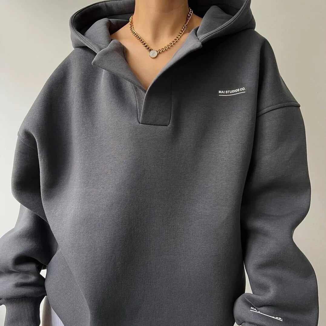 Damen - Kapuzenpullover - Übergroßer - Atmungsaktivem Material - Bequemer, lässiger Look für jeden Tag