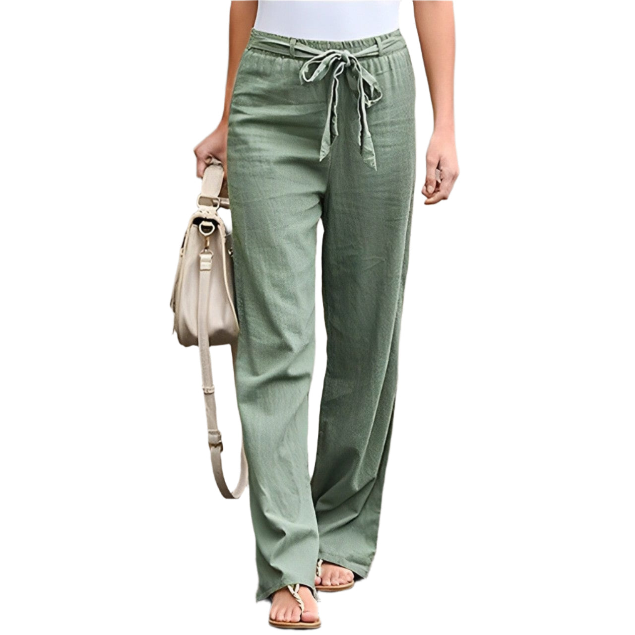 Damen - Leinenhosen - Stilvoll & Bequem - Perfekt für Jeden Anlass - Leichte Sommermode