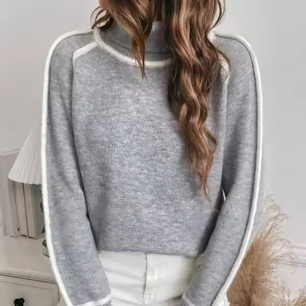Damen - Pullover aus Strickwolle - Bequemer Entspannte Passform - Perfekt für jeden Anlass