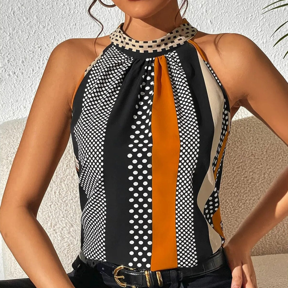 Damen - Lässiges Oberteil - Leichtes Gewebe - Stylische Alltagsmode für jeden Anlass