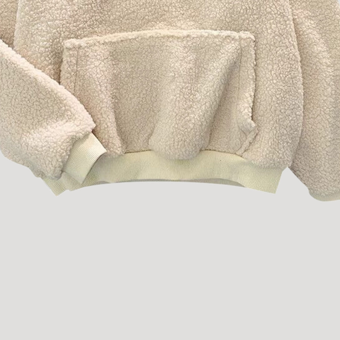 Damen - Winter Hoodie - Sherpa Fleece - Übergröße - Warm und Bequem für die kalte Jahreszeit
