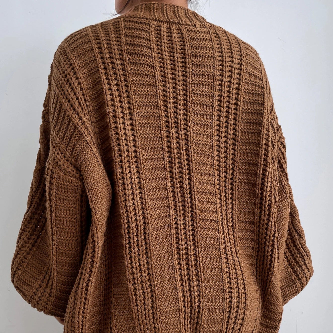 Damen - Strickjacke - Zopfmuster - Weiche und Gemütliche Strickmode für Jeden Anlass