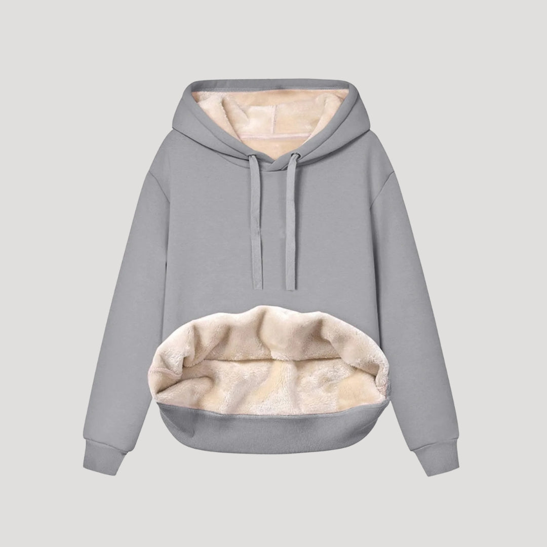 Damen - Übergroß Winter Kapuzenpulli - Fleece Gefüttert - Kängurutasche - Perfekt für kalte Tage