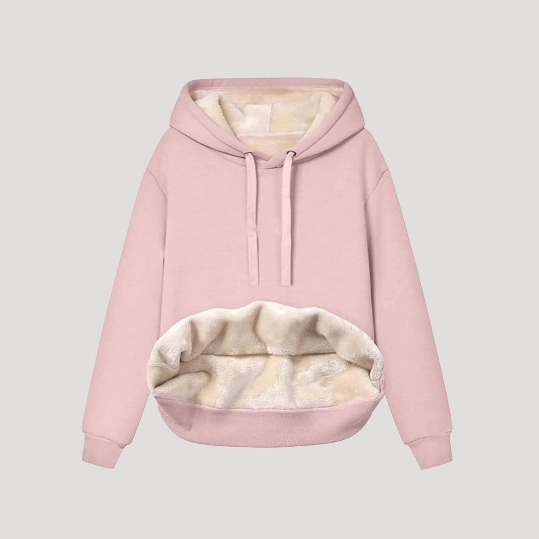 Damen - Übergroß Winter Kapuzenpulli - Fleece Gefüttert - Kängurutasche - Perfekt für kalte Tage