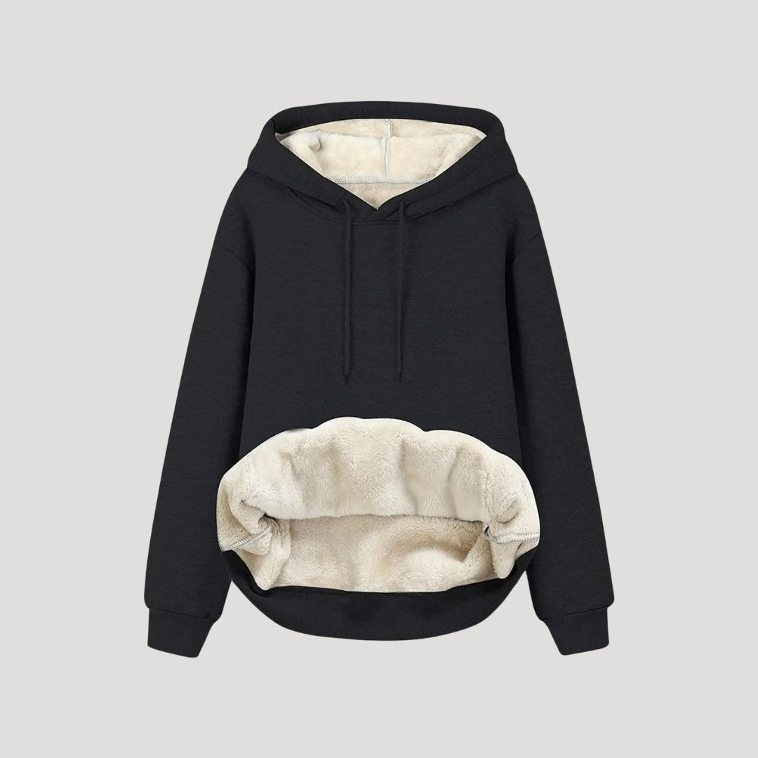 Damen - Übergroß Winter Kapuzenpulli - Fleece Gefüttert - Kängurutasche - Perfekt für kalte Tage