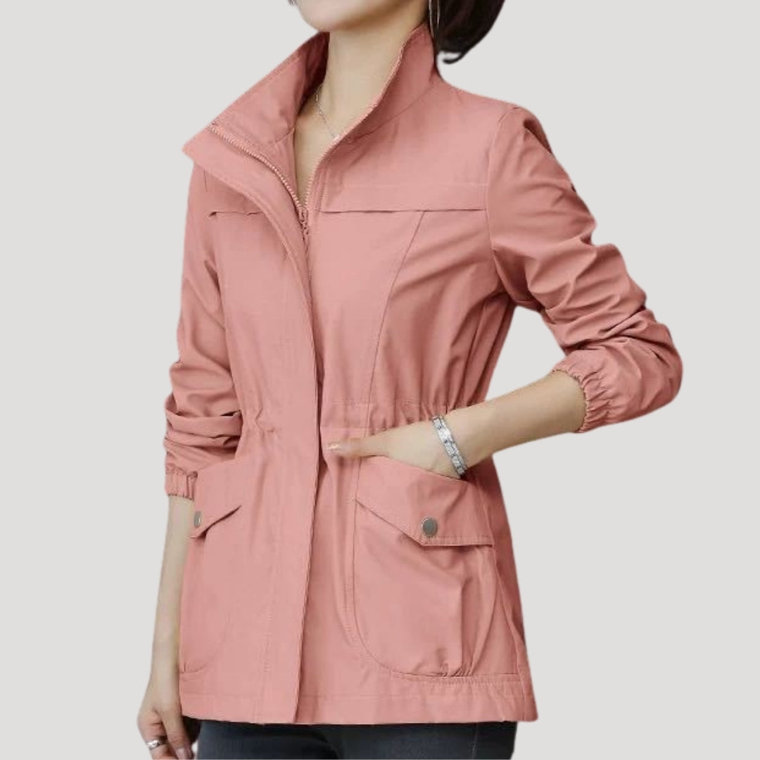 Damen - Leichte Windbreaker-Jacke - Wasserdichte - Atmungsaktiv und Stylisch für Freizeit und Outdoor