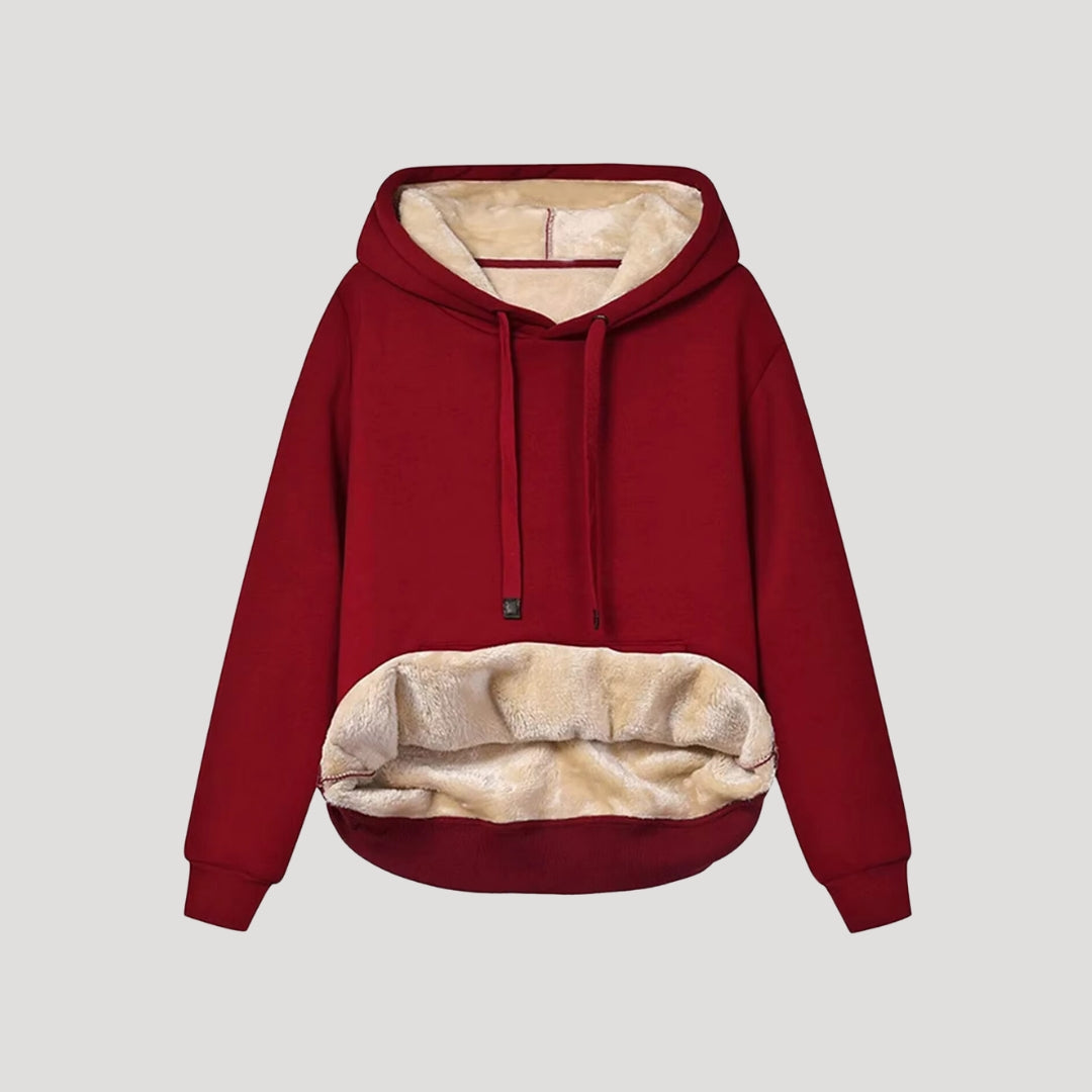 Damen - Übergroß Winter Kapuzenpulli - Fleece Gefüttert - Kängurutasche - Perfekt für kalte Tage