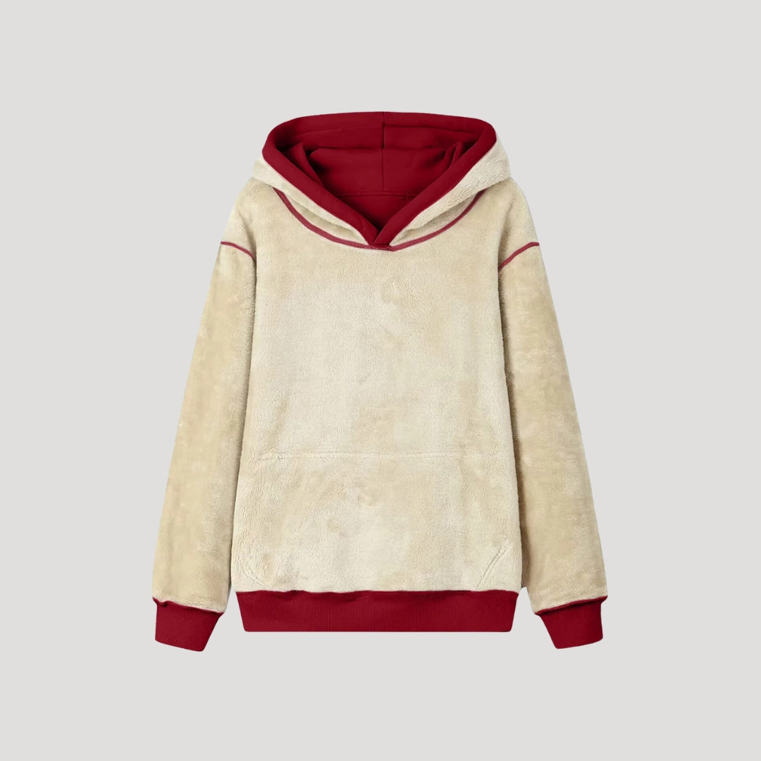 Damen - Übergroß Winter Kapuzenpulli - Fleece Gefüttert - Kängurutasche - Perfekt für kalte Tage