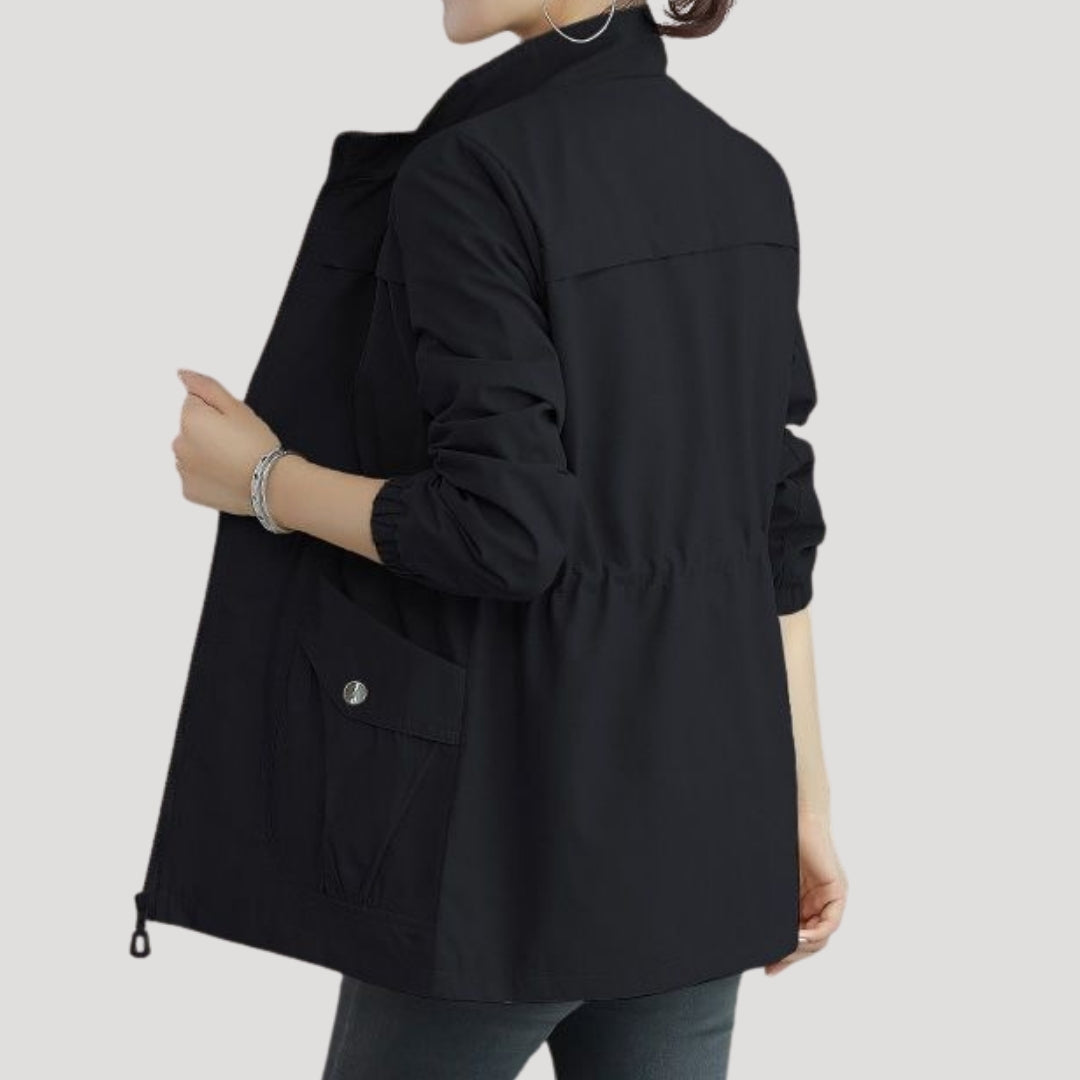 Damen - Leichte Windbreaker-Jacke - Wasserdichte - Atmungsaktiv und Stylisch für Freizeit und Outdoor