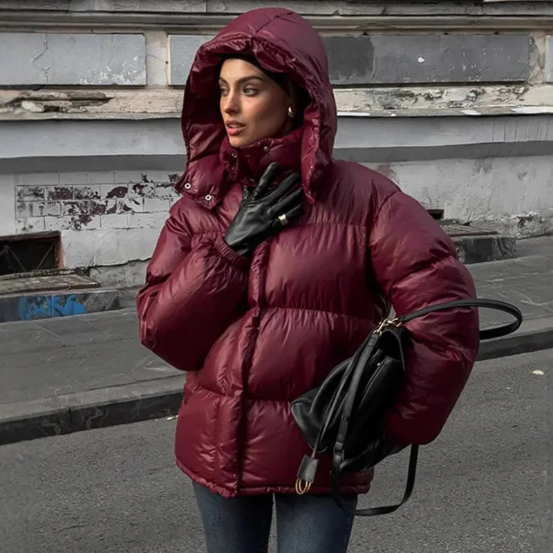 Damen - Pufferjacke - Gestepptes Design - Warm und Stylisch für den Winter