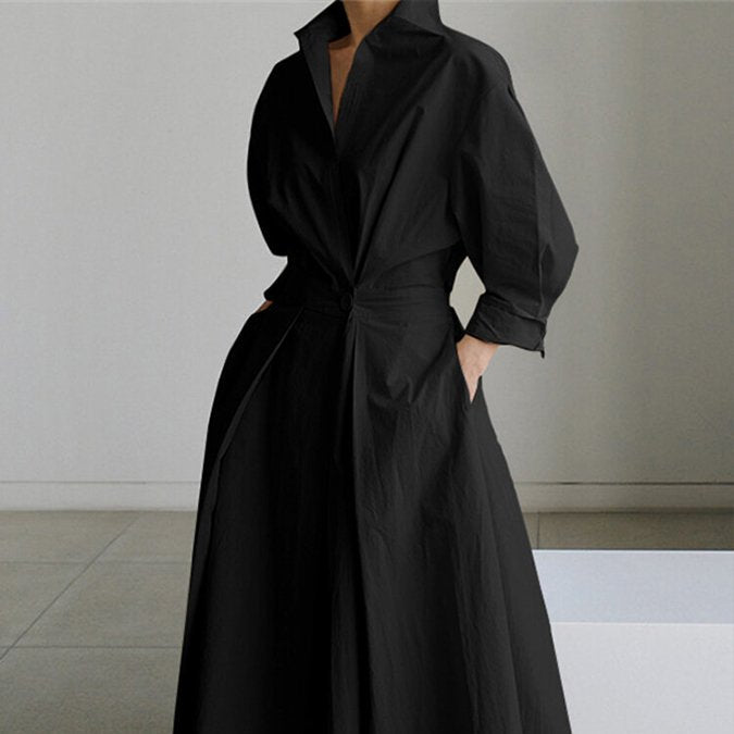 Damen - Elegantes Vintage-inspiriertes Kleid - Polyestergemisch - Zeitloses Design für Jeden Anlass