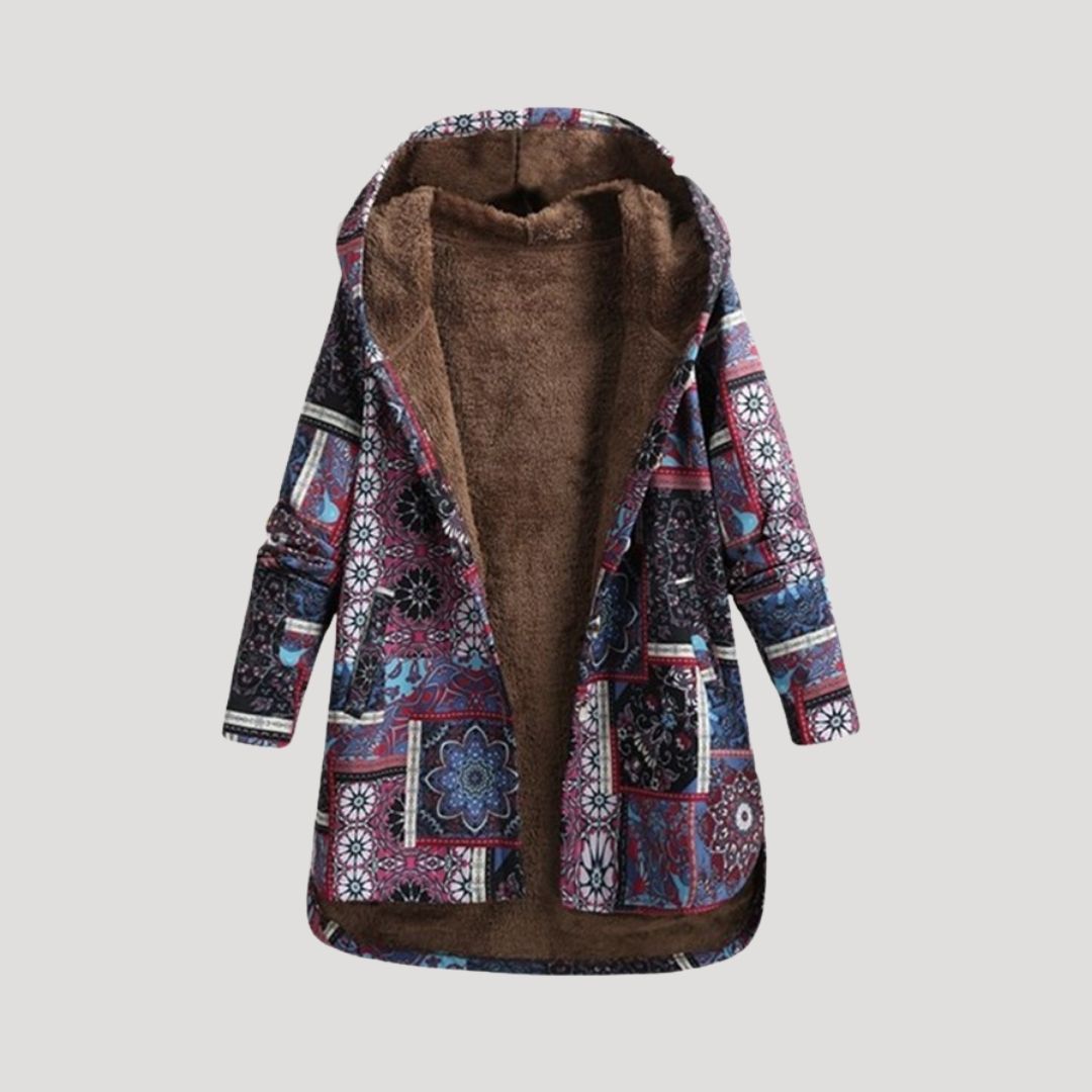 Damen - Kapuzen Wintermantel - Langer Mantel mit Kunstpelz - Stylisch und Warm für die kalte Jahreszeit