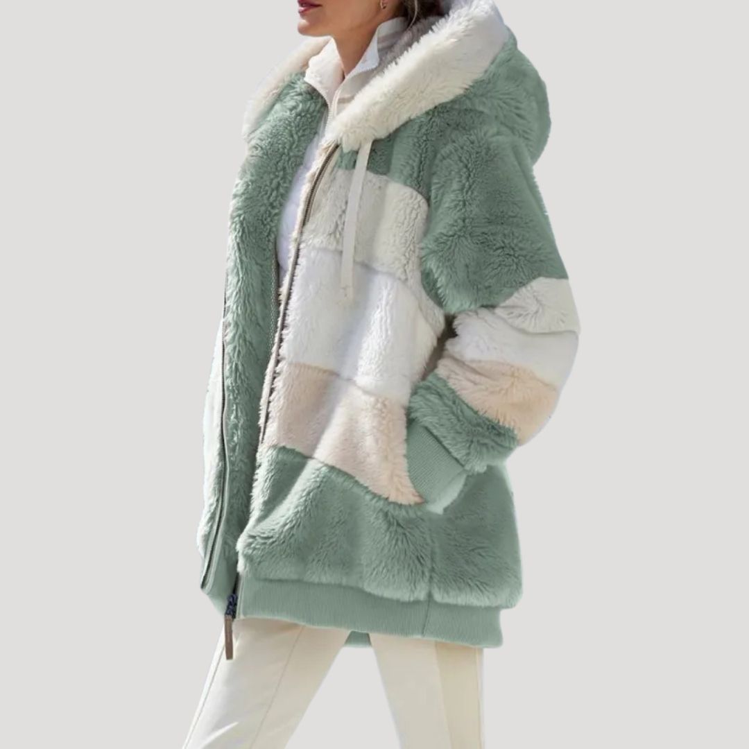 Damen - Winterjacke - Flauschige Kunstpelz - Gemütlicher Stil