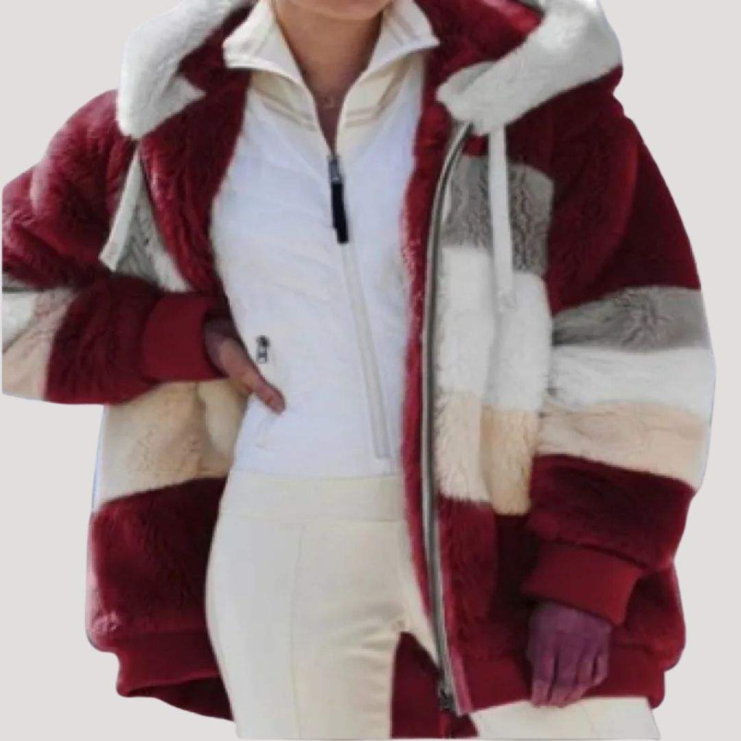 Damen - Winterjacke - Flauschige Kunstpelz - Gemütlicher Stil