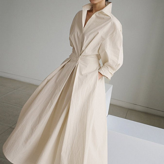 Damen - Elegantes Vintage-inspiriertes Kleid - Polyestergemisch - Zeitloses Design für Jeden Anlass
