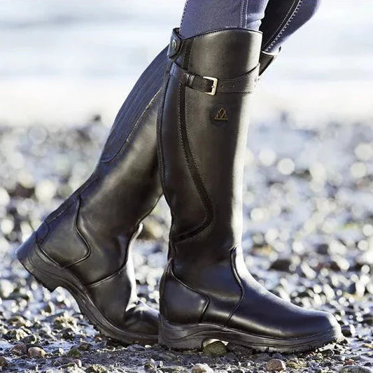 Damen - Kniehohe Stiefel - Wasserdichte - Griffige Sohle für optimalen Halt - Perfekt für nasses Wetter