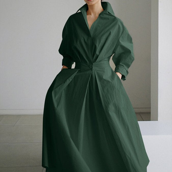 Damen - Elegantes Vintage-inspiriertes Kleid - Polyestergemisch - Zeitloses Design für Jeden Anlass