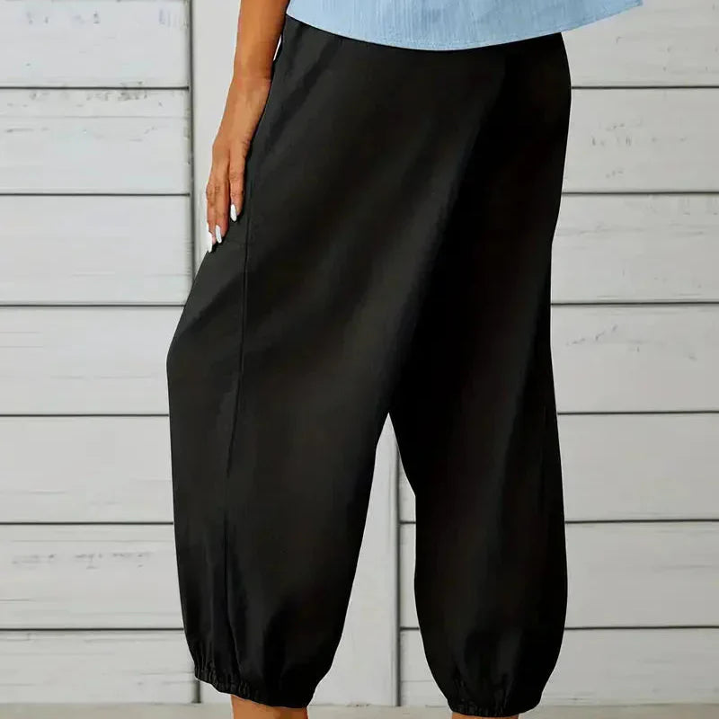 Damen - Leichte Sommerhose - Atmungsaktives Material - Bequemer Stil für den perfekten Sommerlook