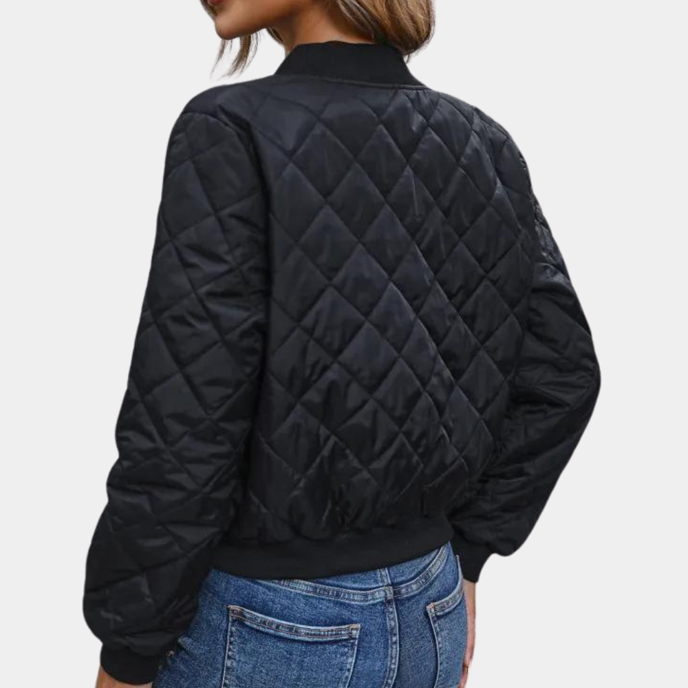 Damen - Stepp-Bomberjacke - Gesteppten Design - Modische Übergangsjacke für jeden Anlass