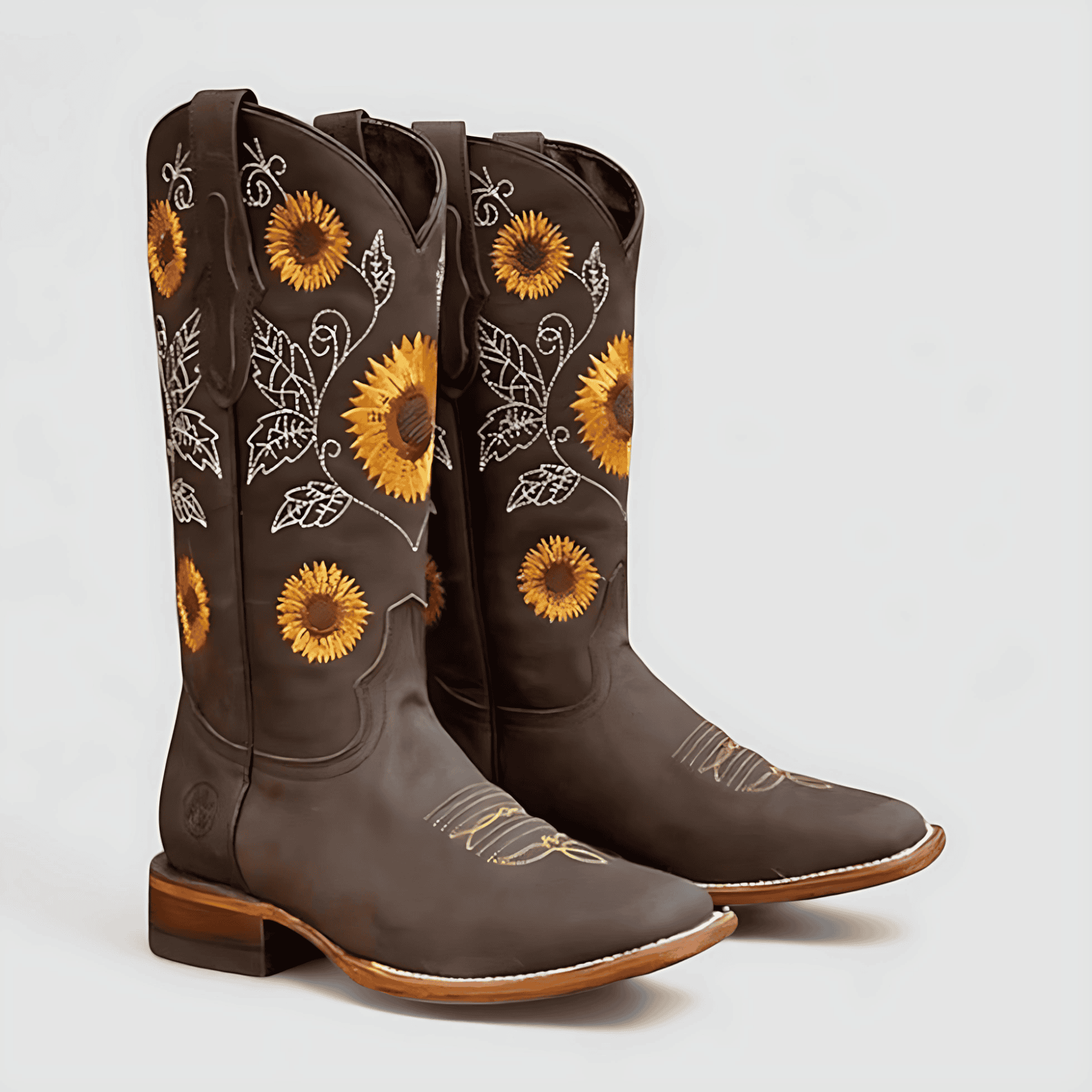 Damen - Cowboystiefel - Blumenstickerei - Stilvolles Design für einen modischen Look