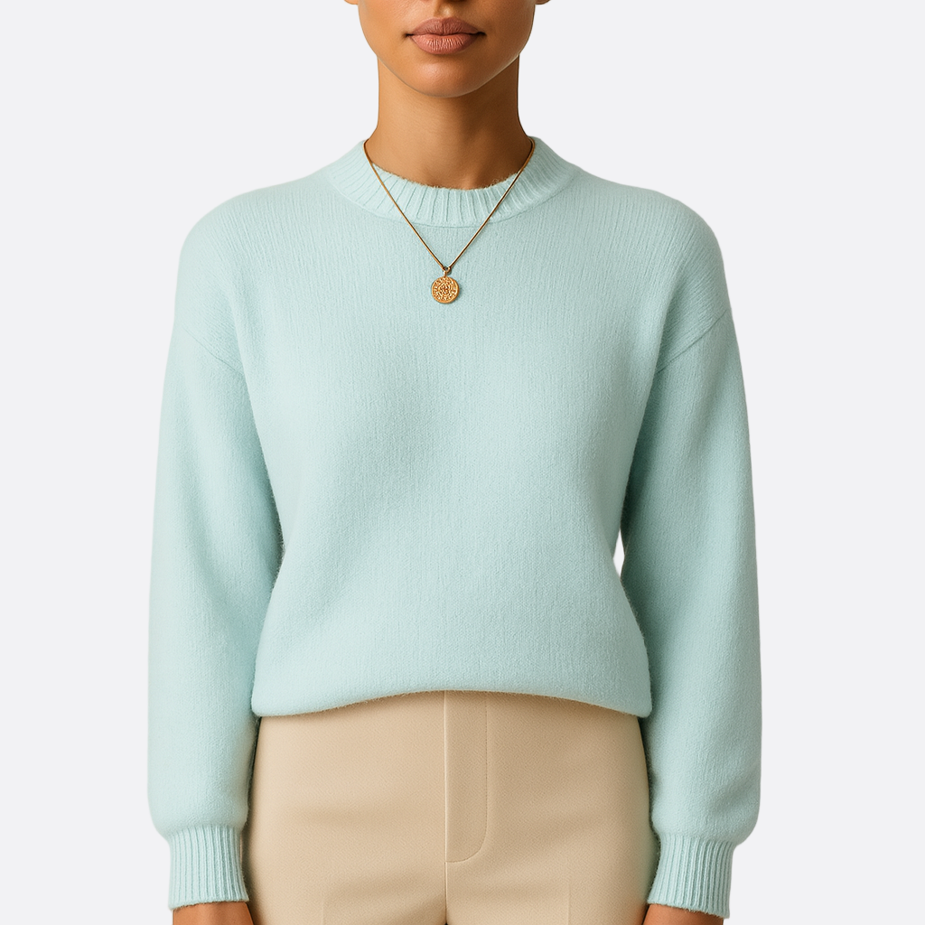 Damen - Entspannte Passform Strickpullover - Weiches Wollgefühl - Bequeme Strickmode für jeden Tag