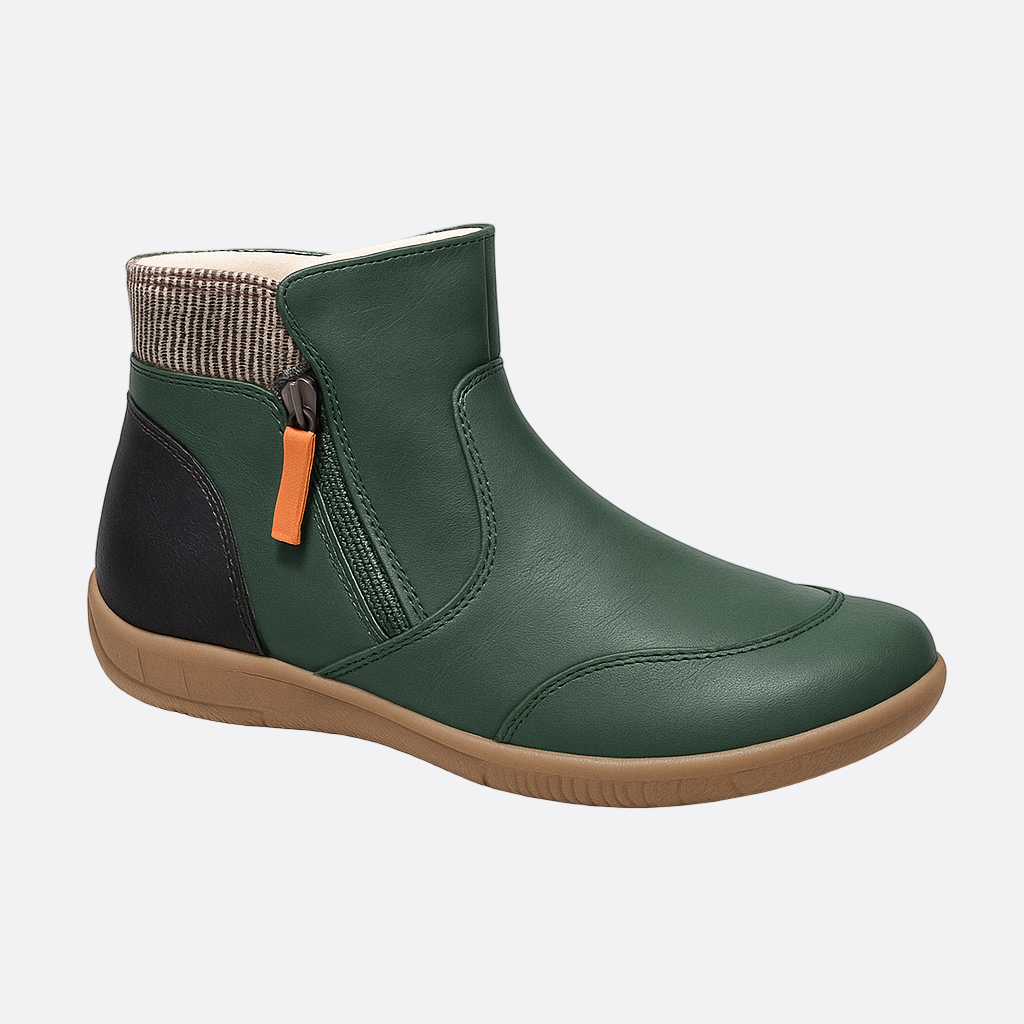 Damen - Gepolsterte Stiefeletten - Bequemer Seitenreißverschluss - Stilvolle Schuhe für jeden Anlass