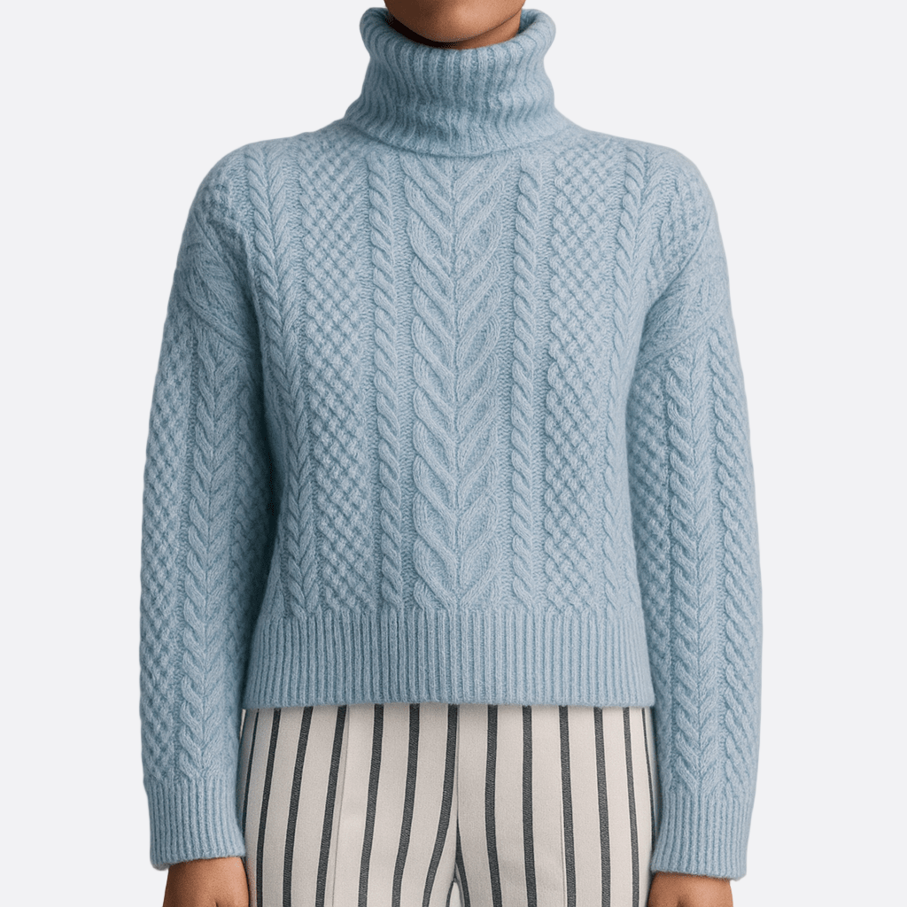 Damen - Kuscheliger pullover - Rollkragen - Weicher Strickstoff für ultimativen Komfort