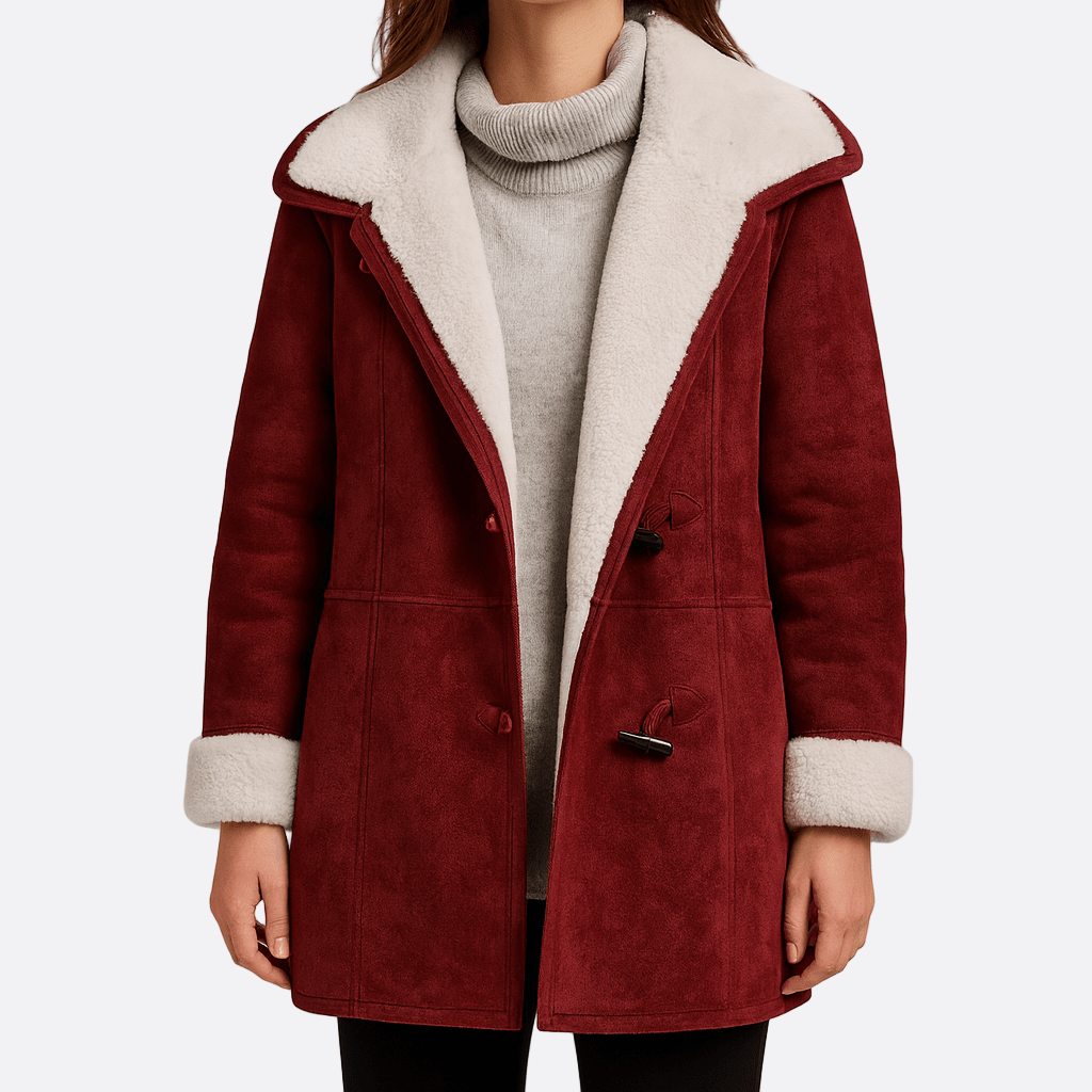 Damen - Langer Wintermantel - Hochwertigem Material - Stylische Oberbekleidung - Perfekt für kalte Tage