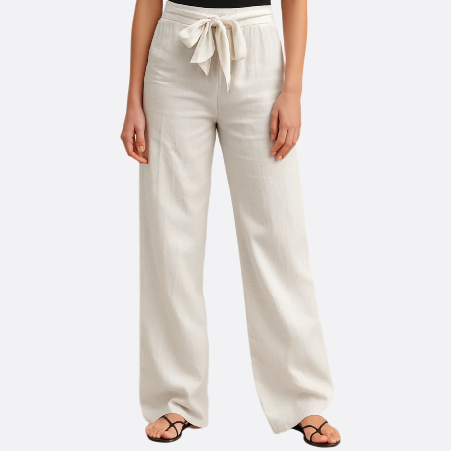 Damen - Leinenhosen - Stilvoll & Bequem - Perfekt für Jeden Anlass - Leichte Sommermode
