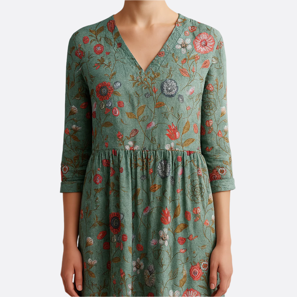 Damen - Luftiges Sommerkleid - Leicht und Atmungsaktiv Material - Ideal für Heiße Tage