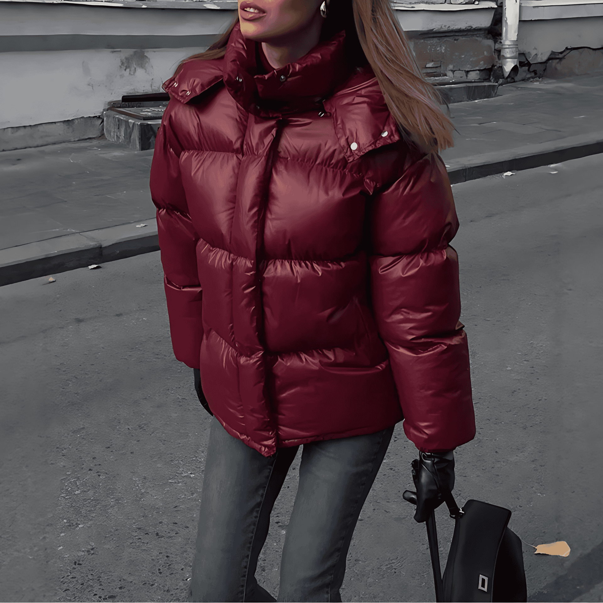 Damen - Pufferjacke - Gestepptes Design - Warm und Stylisch für den Winter