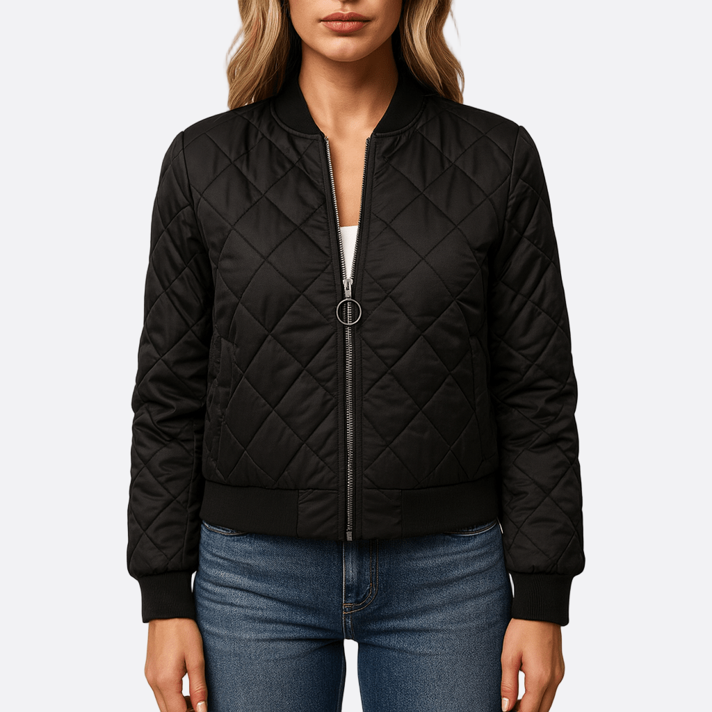Damen - Stepp-Bomberjacke - Gesteppten Design - Modische Übergangsjacke für jeden Anlass