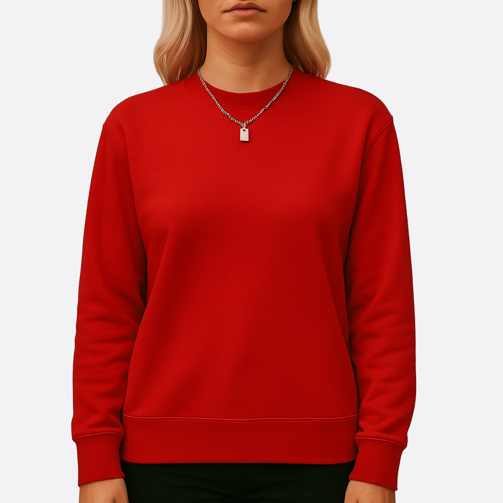 Damen - Sweatshirt mit langen Ärmeln - Rundhalsausschnitt - Entspannten Schnitt für täglichen Komfort