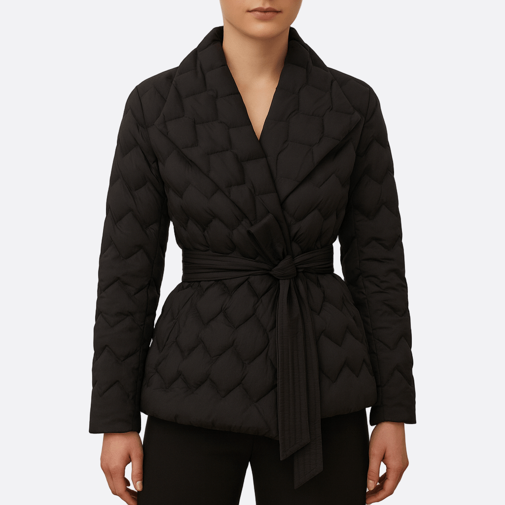 Damen - Steppjacke mit Gürtel - Wärmendes Material - Modischer Begleiter für kühle Tage