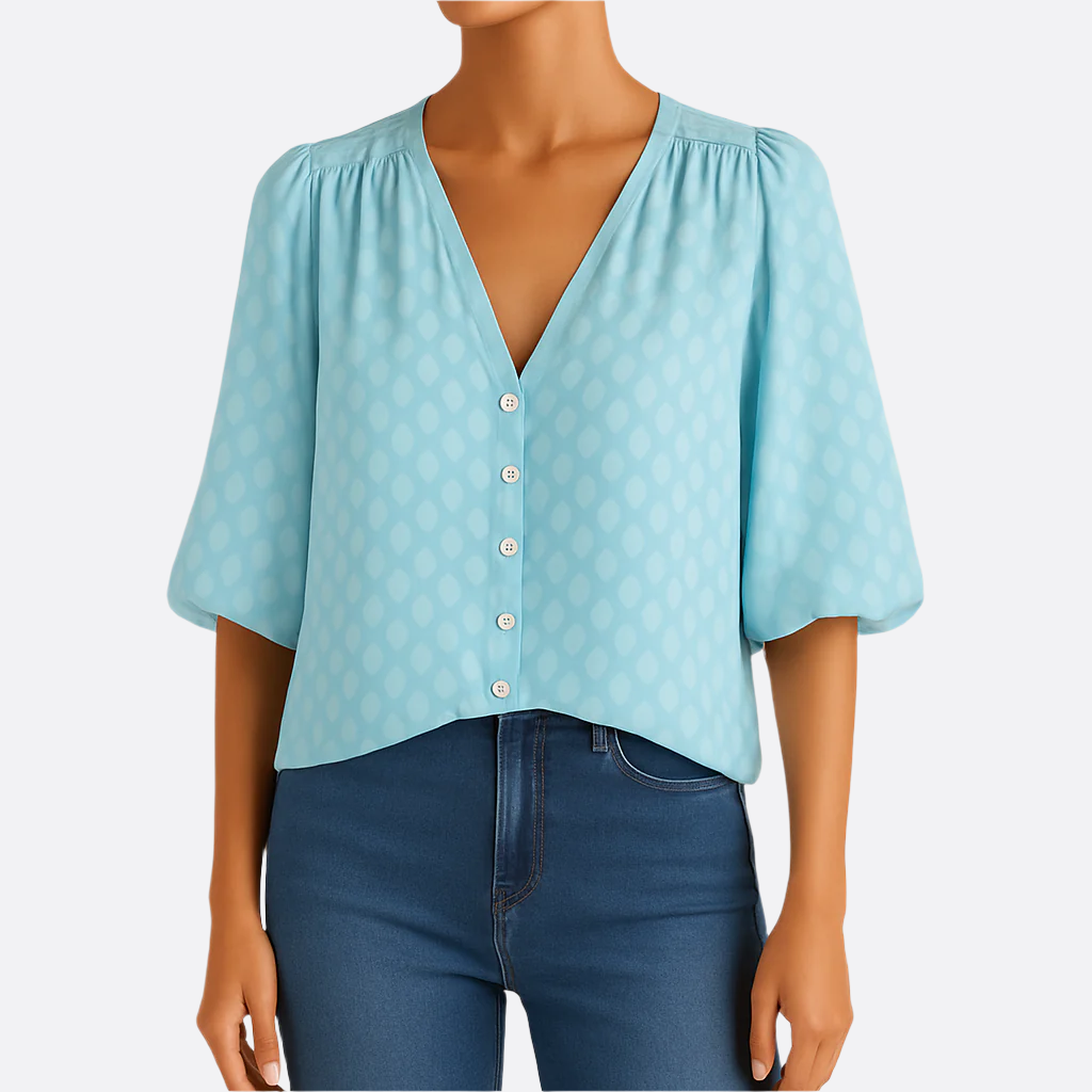 Damen - Leichte Sommerbluse - Atmungsaktivem Material - Modisches Design für den perfekten Sommerlook