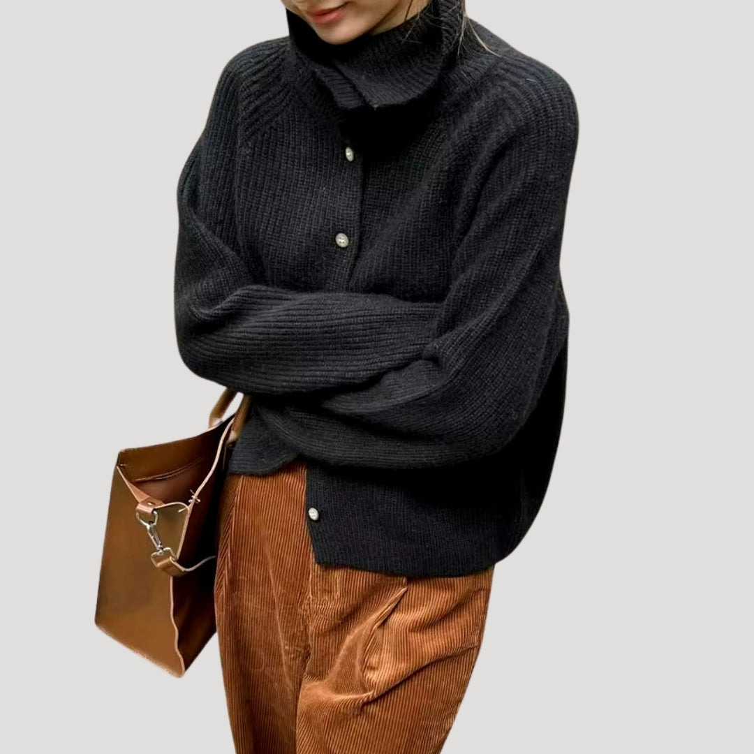 Damen - Grobstrick Strickjacke - Bequem und Stilvoll - Perfekt für jede Gelegenheit