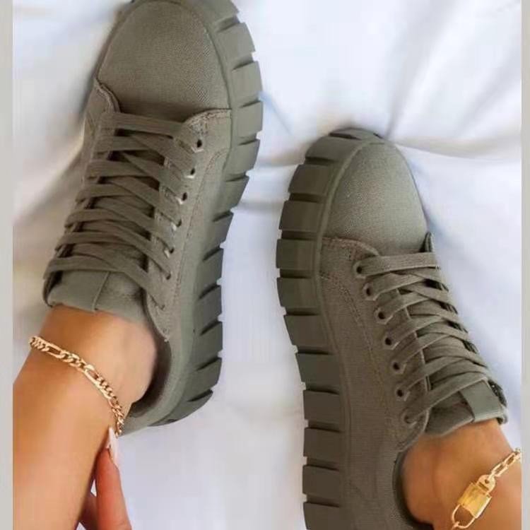 Damen - Turnschuhe - Hochwertiges Material - Plateausohle - Leichte, atmungsaktive Wanderschuhe