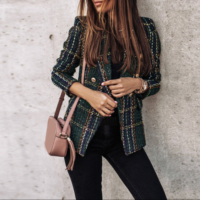 Damen - Klassischer Blazer mit Einzelverschluss - Eleganter Schnitt für jeden Anlass