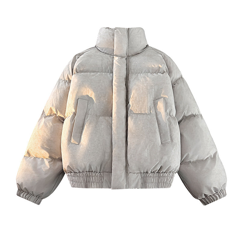Damen - Stylische Daunenjacke - Hoher Kragen - Warm und Trendy für kalte Tage
